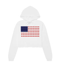 Load image into Gallery viewer, Fitzness Running Flag Cropped Hoodie for Women