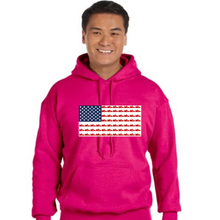 Load image into Gallery viewer, Running Star American Flag Hoodie - Unisex