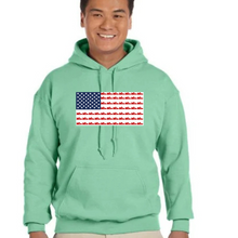 Load image into Gallery viewer, Running Star American Flag Hoodie - Unisex
