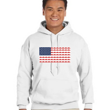 Load image into Gallery viewer, Running Star American Flag Hoodie - Unisex