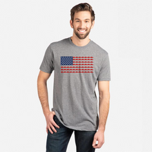 Load image into Gallery viewer, Running Star American Flag Unisex Triblend T-Shirt