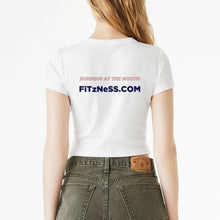 Load image into Gallery viewer, Fitzness Running Flag Cropped Tee for Women
