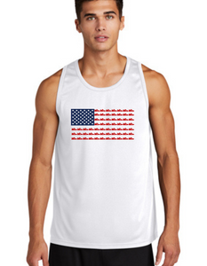 Running Star American Flag  Singlet Tank Top for Men