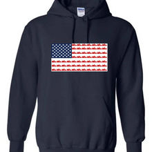 Load image into Gallery viewer, Running Star American Flag Hoodie - Unisex
