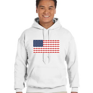 Running Star American Flag Hoodie - Unisex